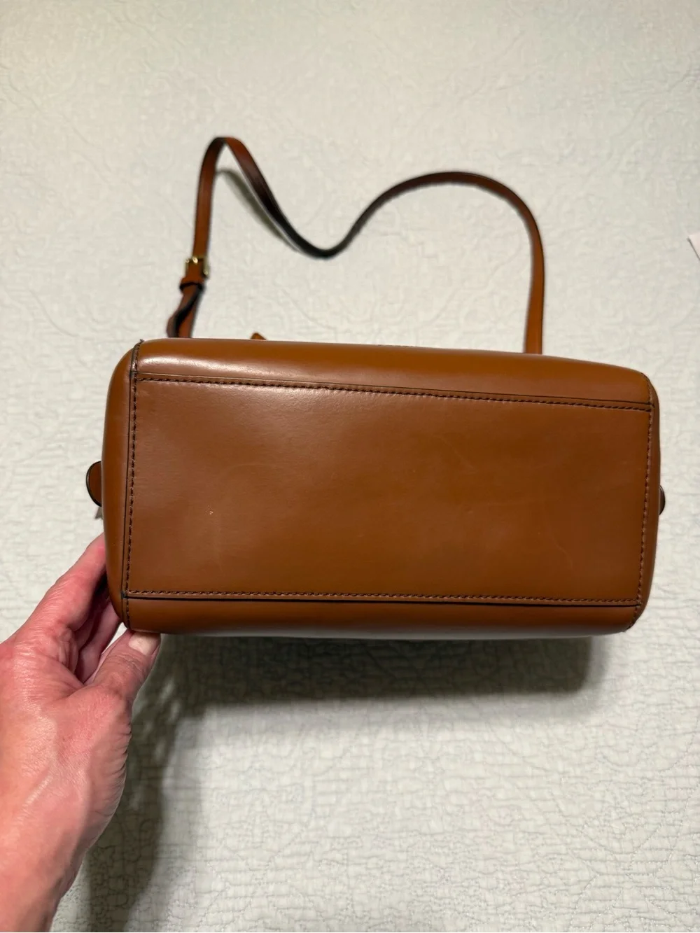 Fossil Rachel Brown Leather Satchel Crossbody Bag ZB7258